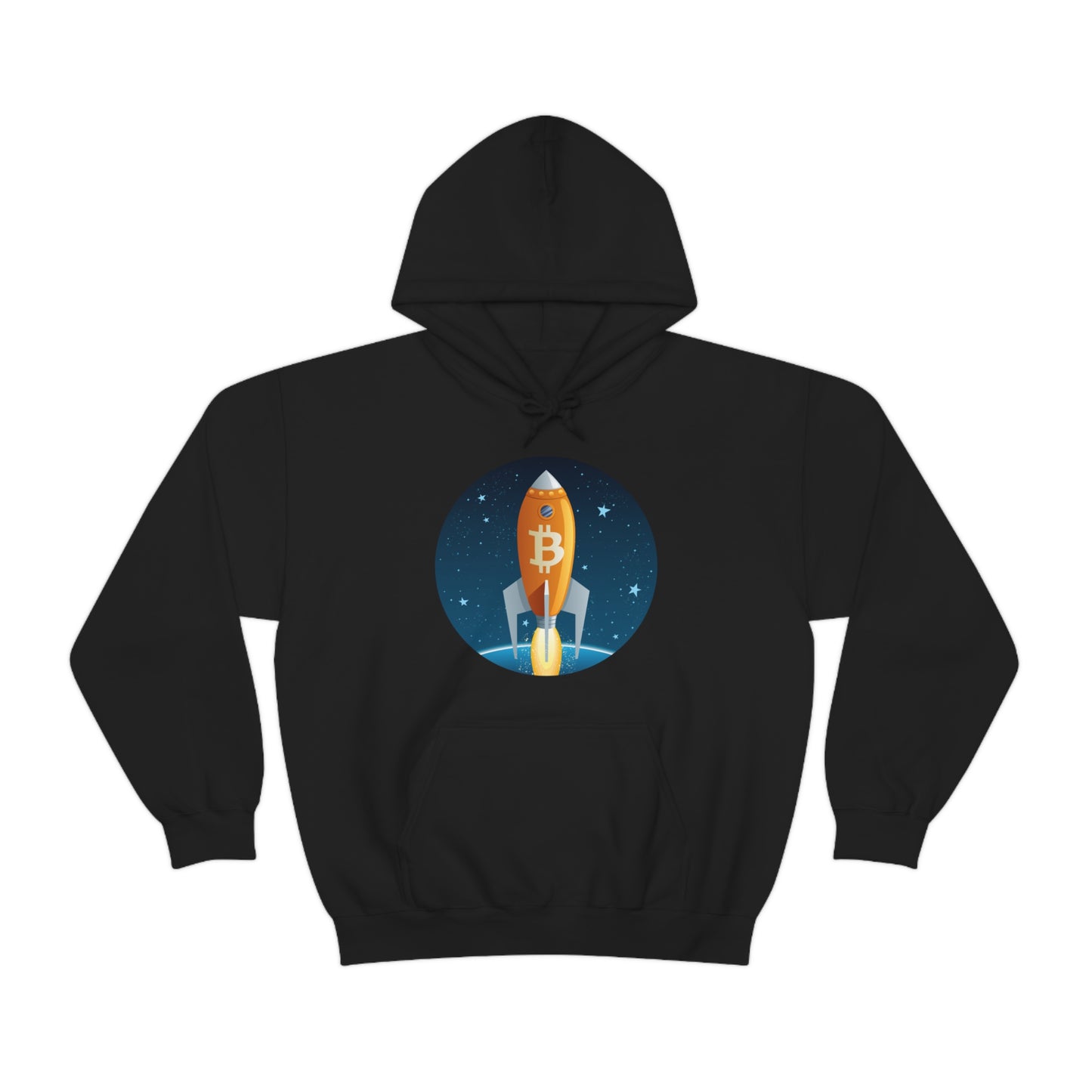 Bitcoin Rocket Unisex Hoodie