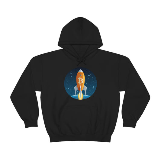 Bitcoin Rocket Unisex Hoodie