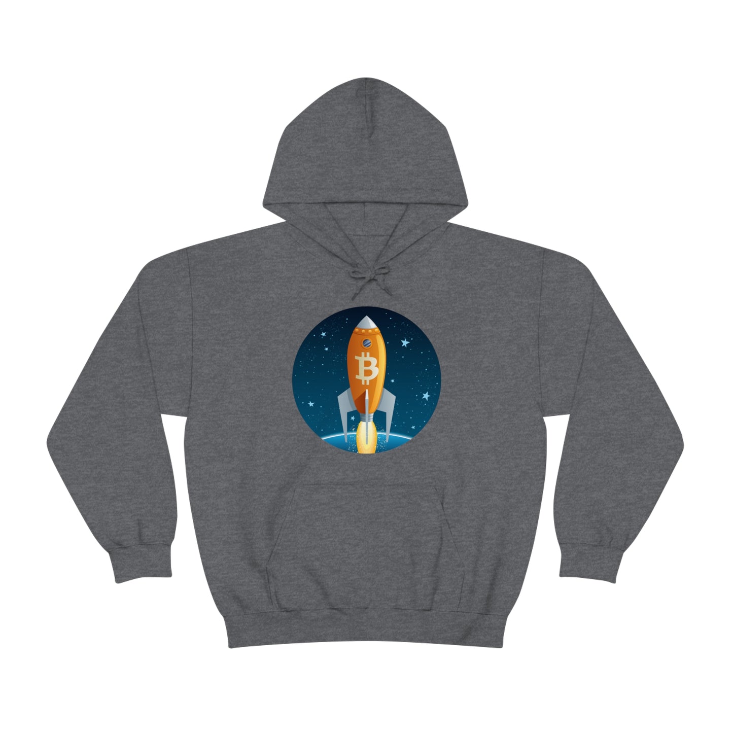 Bitcoin Rocket Unisex Hoodie