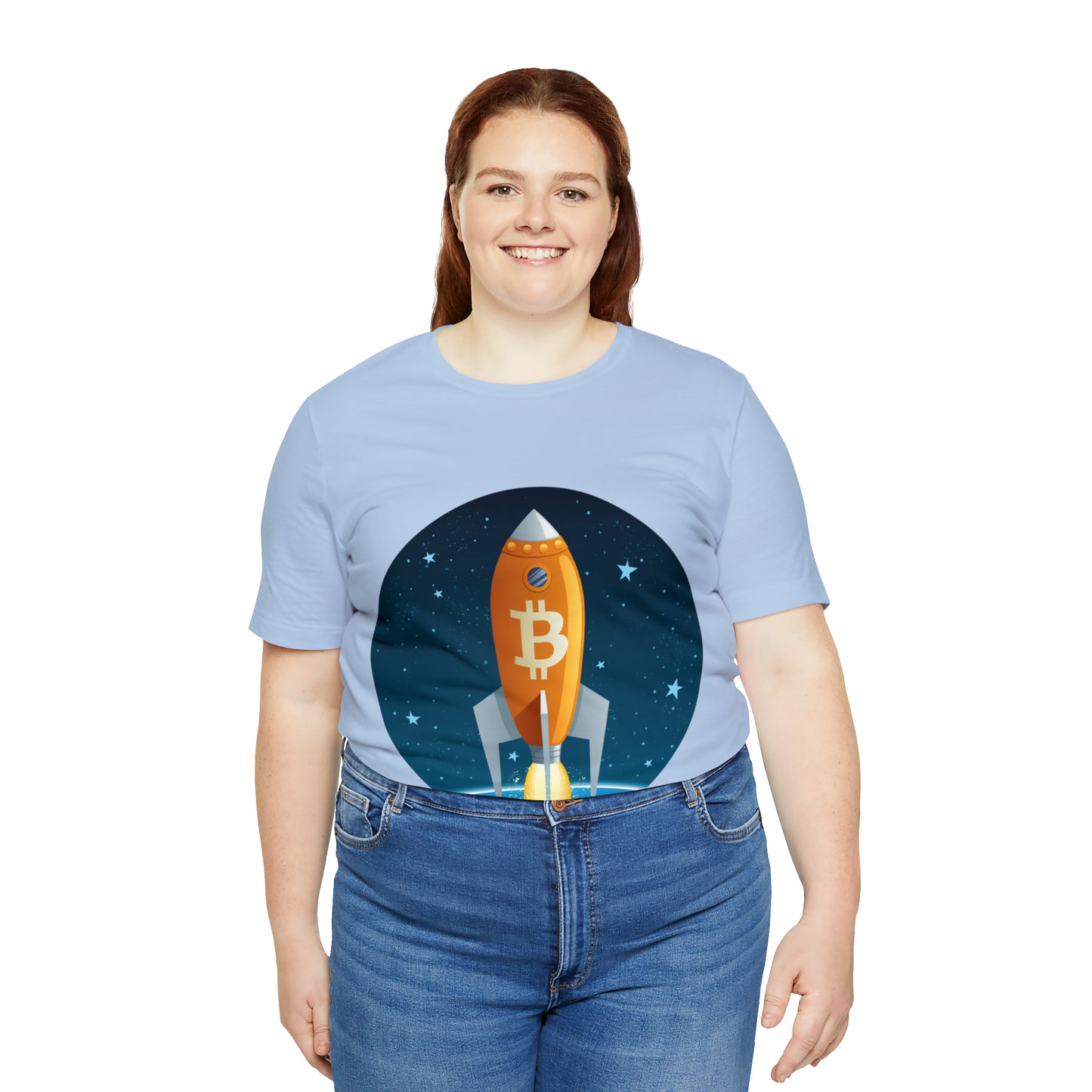 BitCoin Rocket Unisex Short Sleeve