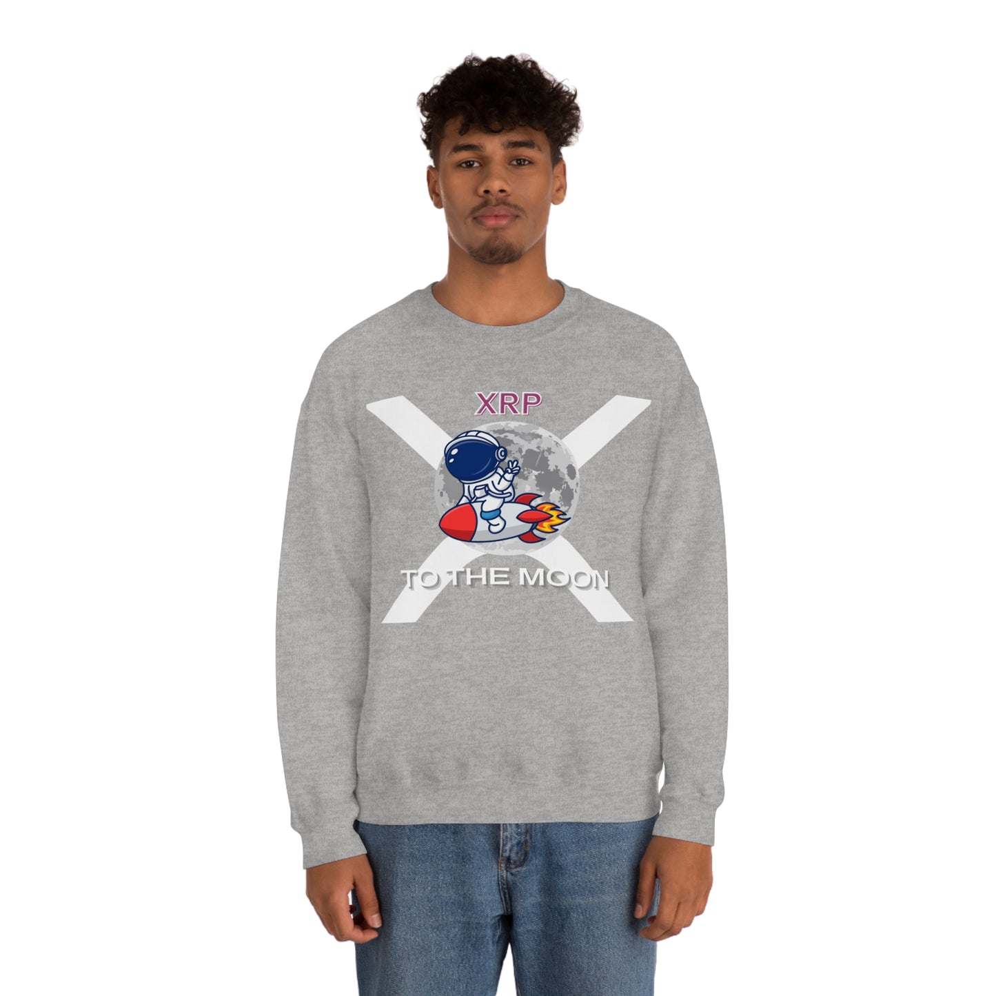 XRP To the Moon (Unisex Crewneck Sweatshirt)