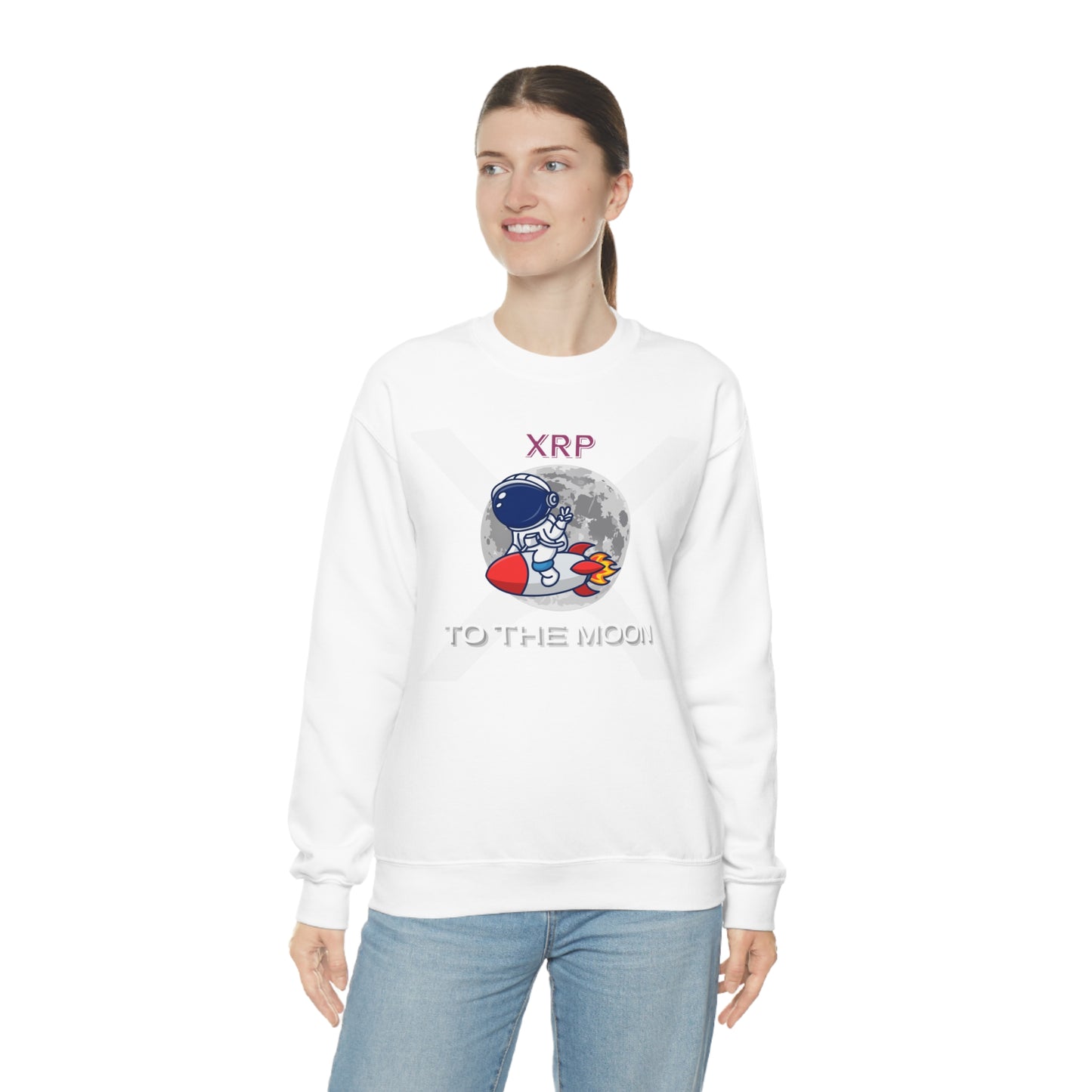 XRP To the Moon (Unisex Crewneck Sweatshirt)