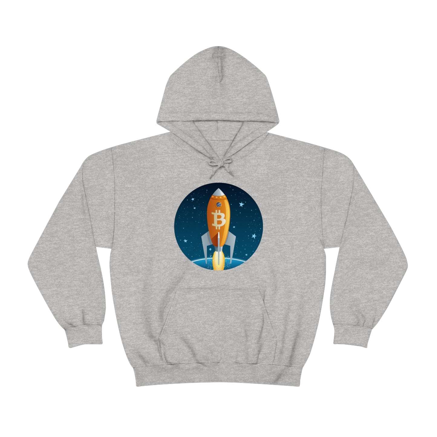 Bitcoin Rocket Unisex Hoodie