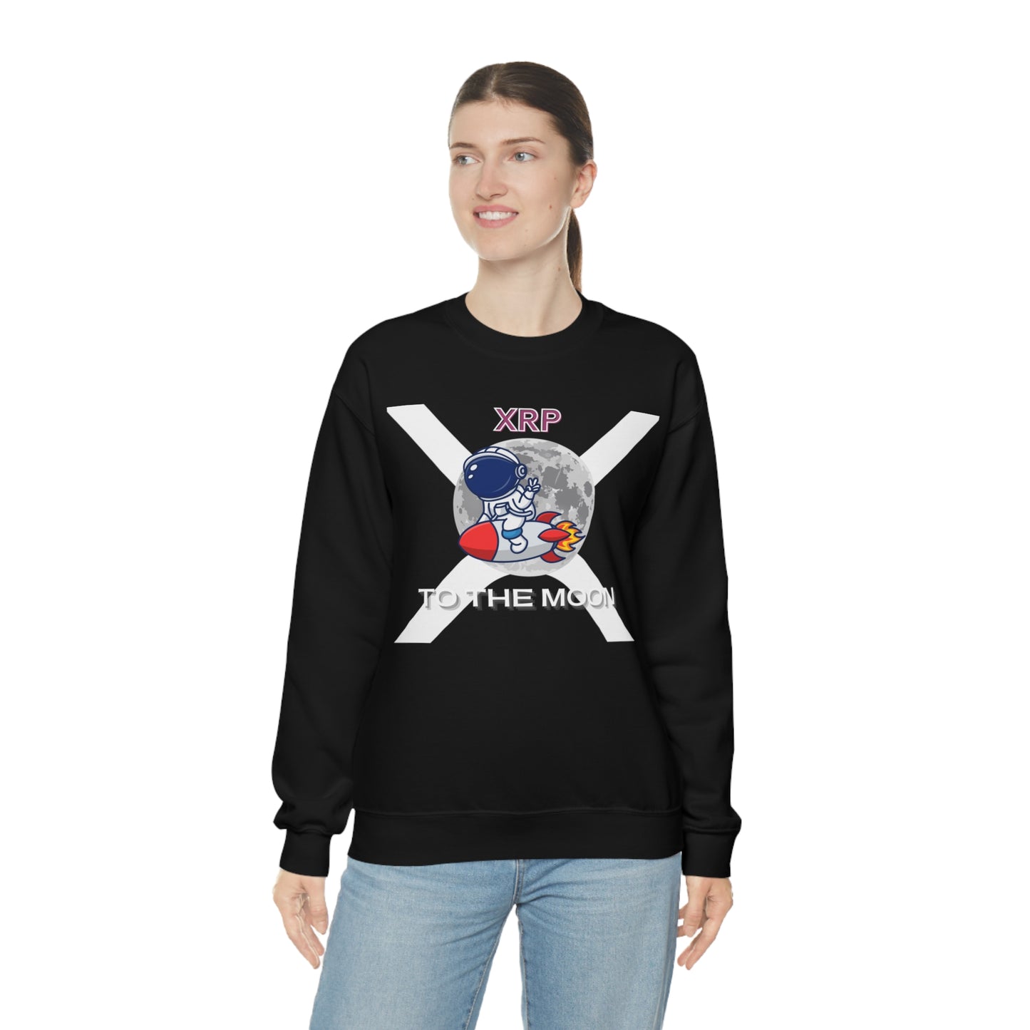 XRP To the Moon (Unisex Crewneck Sweatshirt)