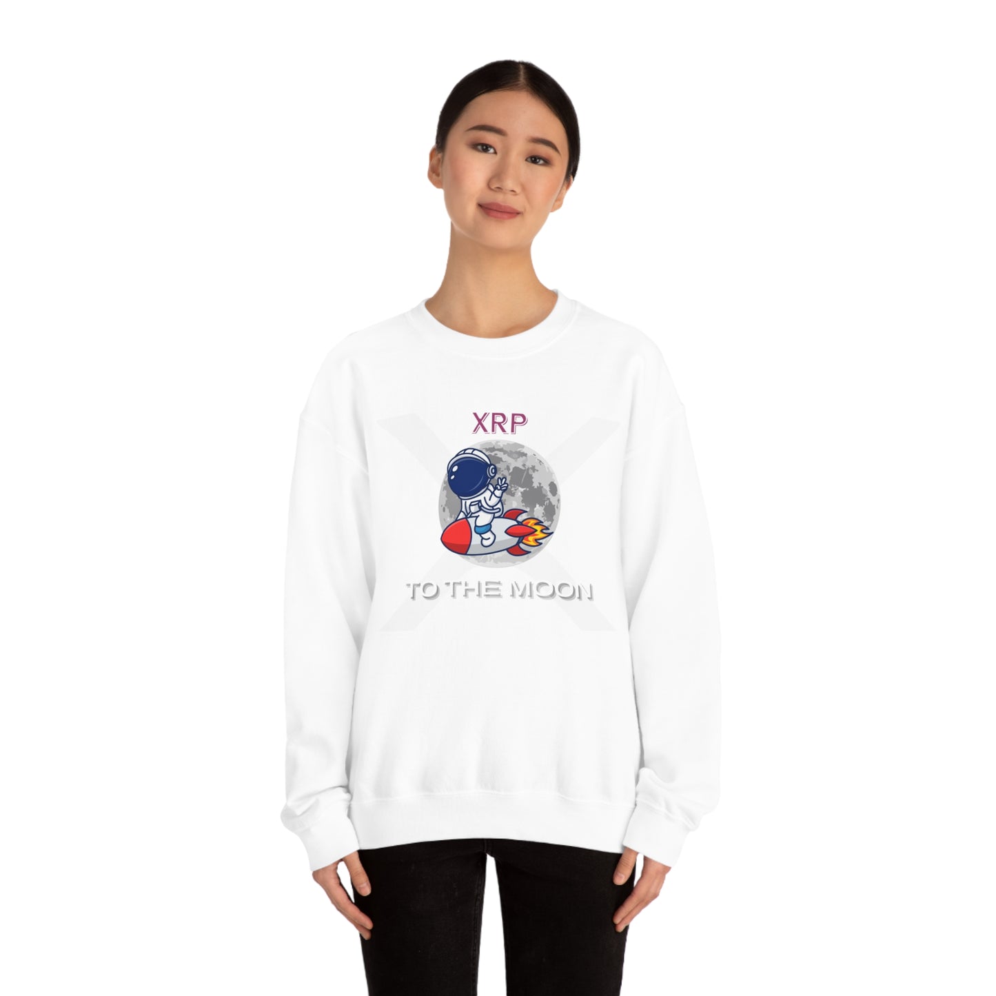 XRP To the Moon (Unisex Crewneck Sweatshirt)