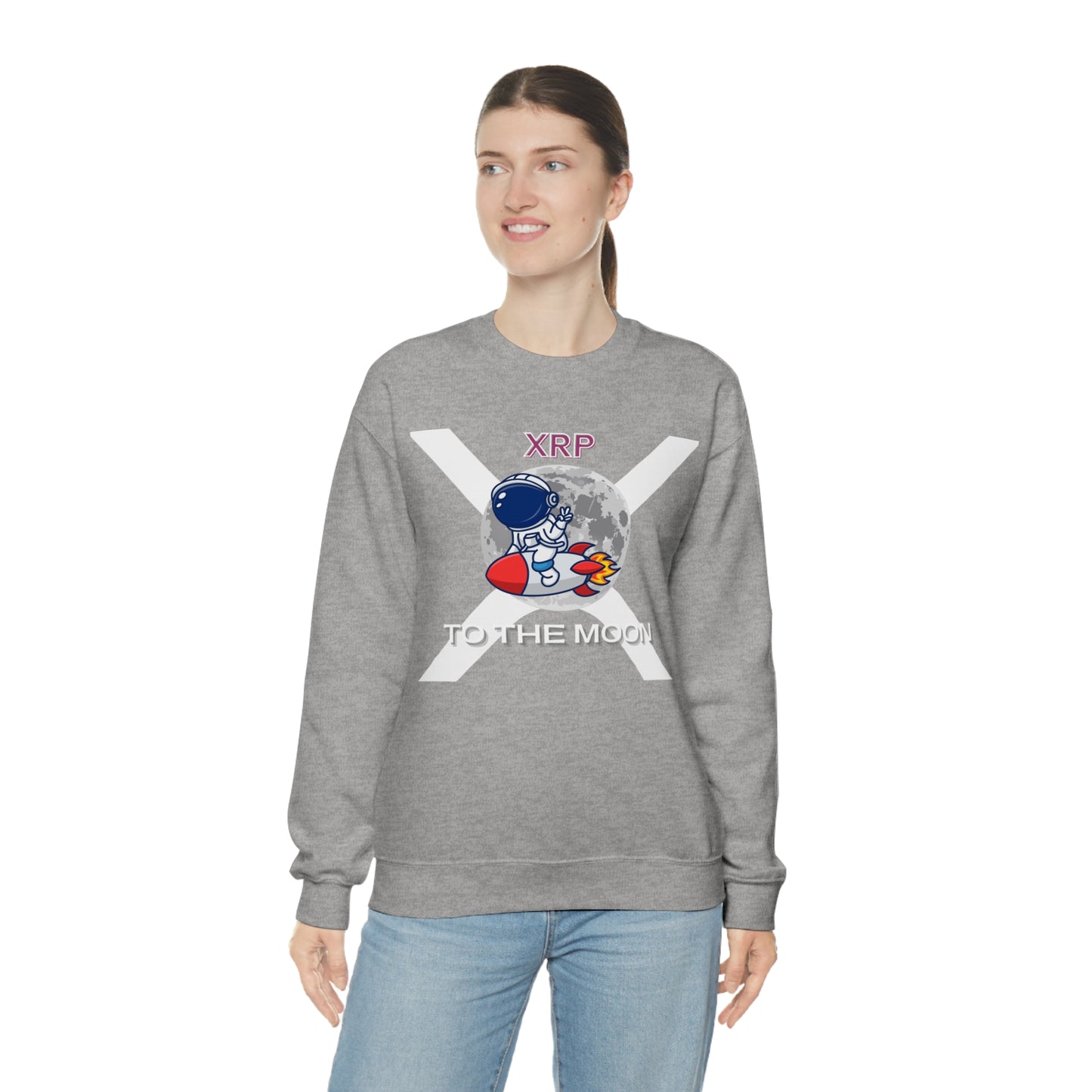 XRP To the Moon (Unisex Crewneck Sweatshirt)