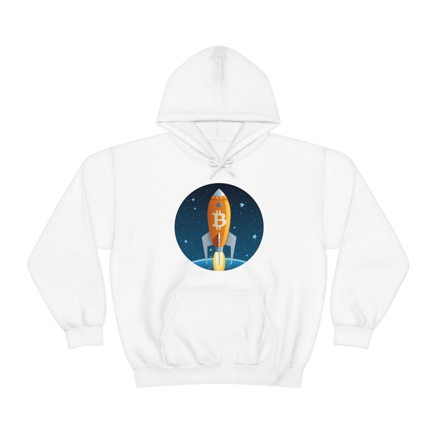 Bitcoin Rocket Unisex Hoodie