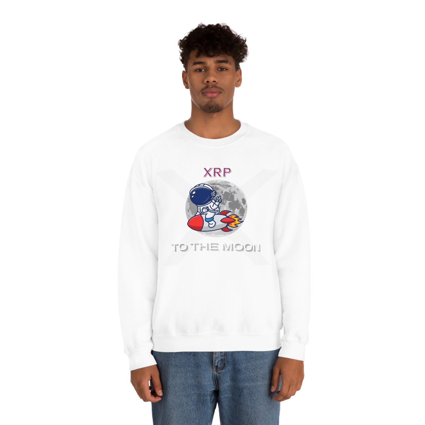 XRP To the Moon (Unisex Crewneck Sweatshirt)