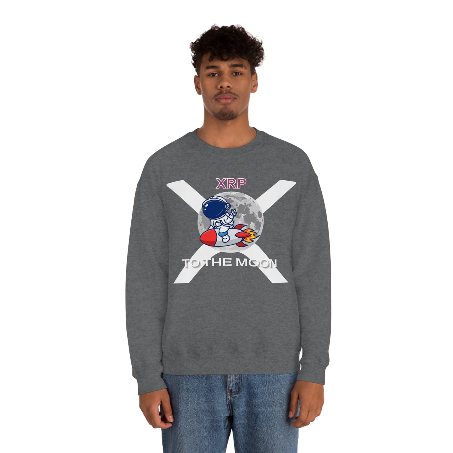 XRP To the Moon (Unisex Crewneck Sweatshirt)