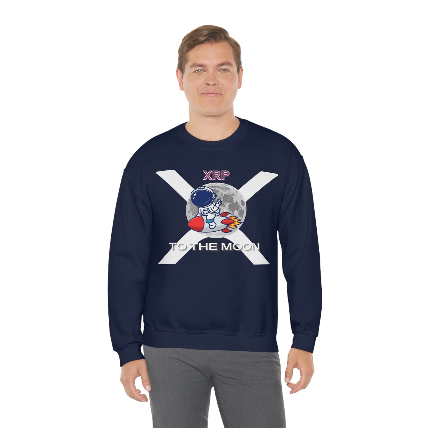 XRP To the Moon (Unisex Crewneck Sweatshirt)