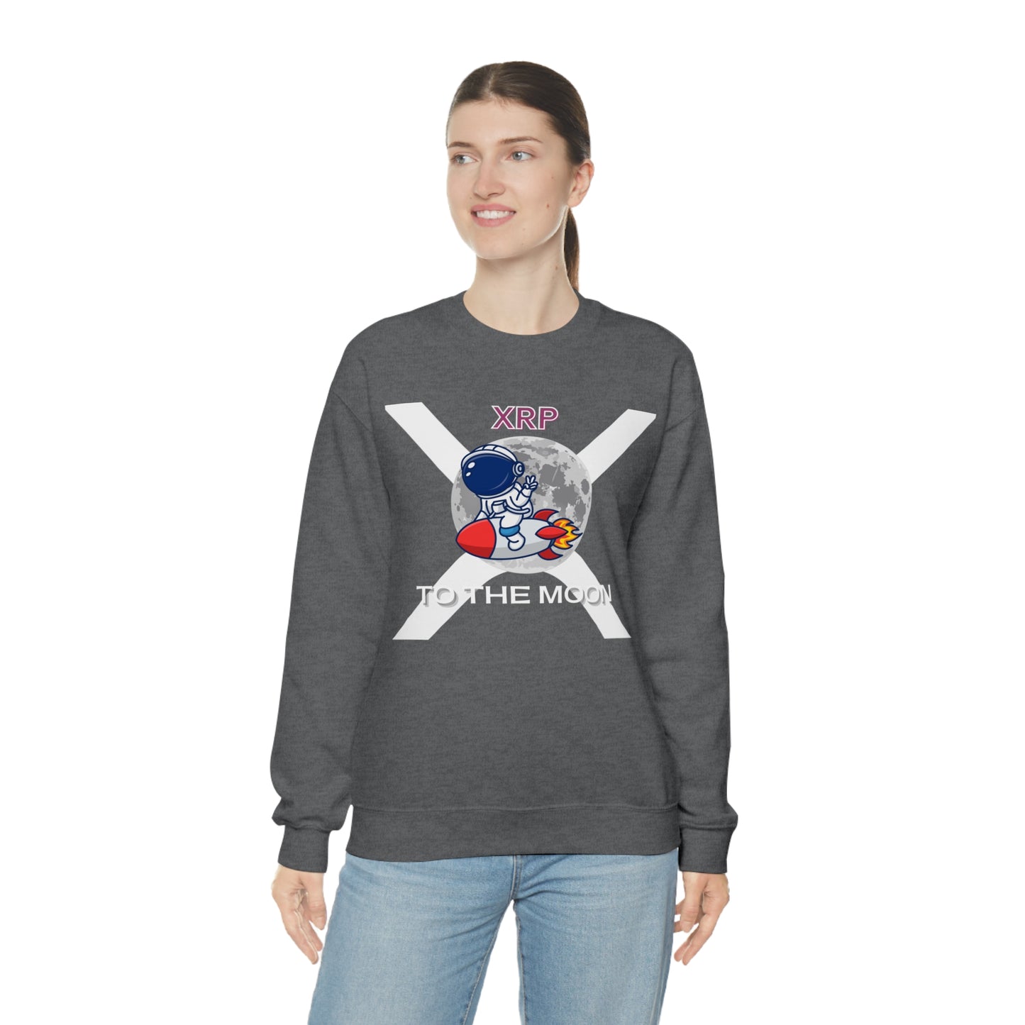 XRP To the Moon (Unisex Crewneck Sweatshirt)