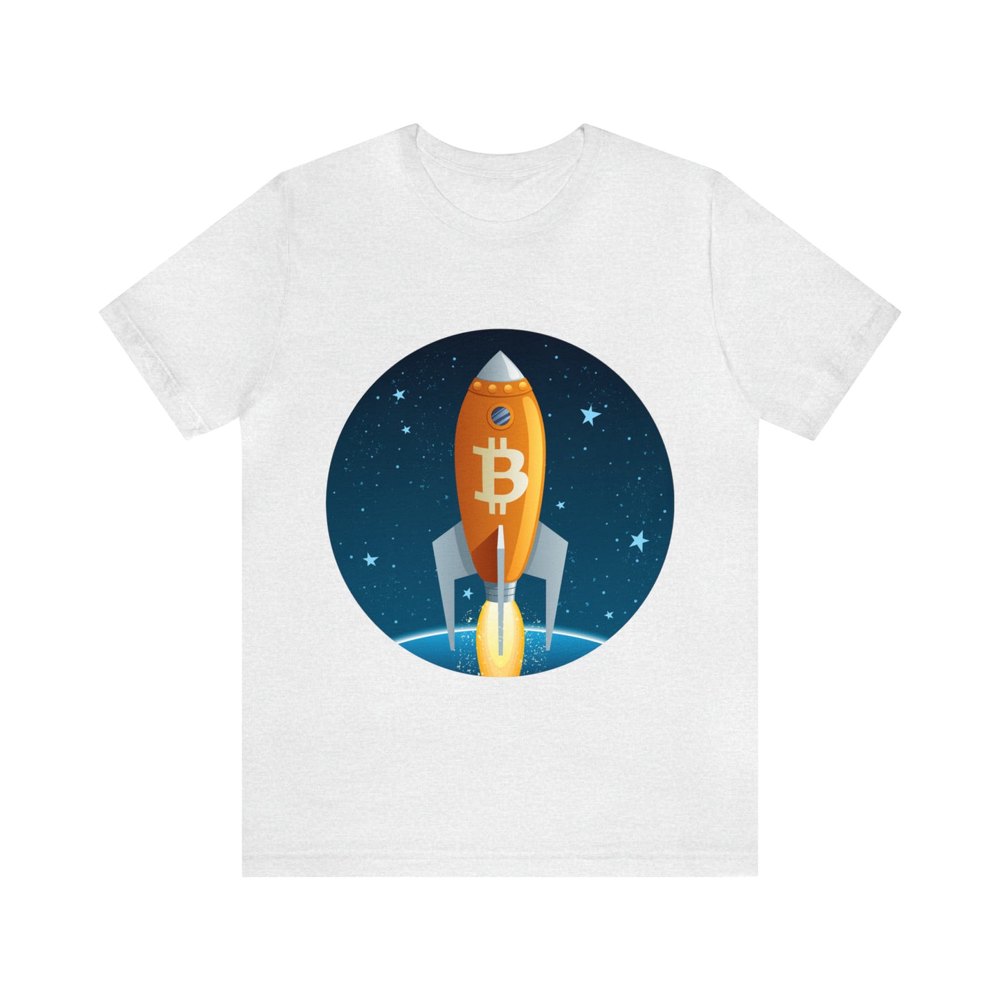 BitCoin Rocket Unisex Short Sleeve