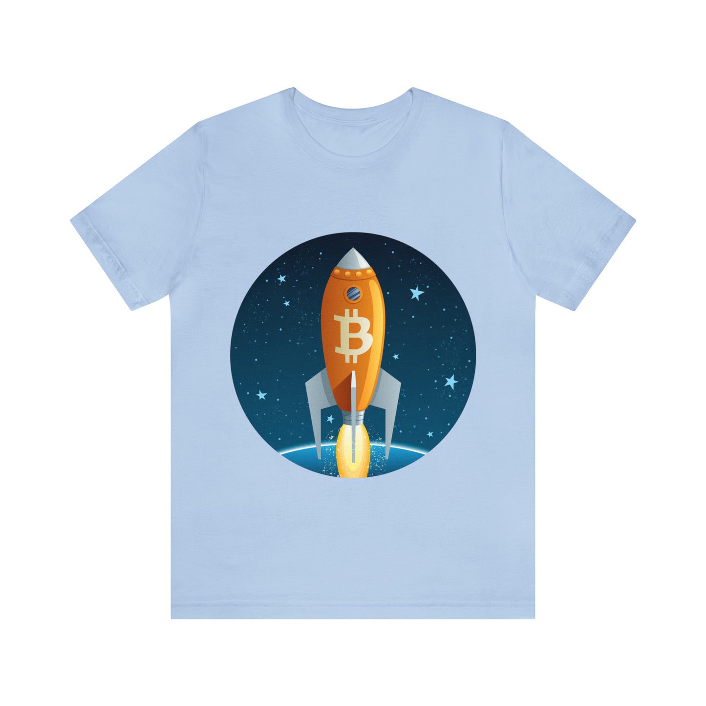 BitCoin Rocket Unisex Short Sleeve