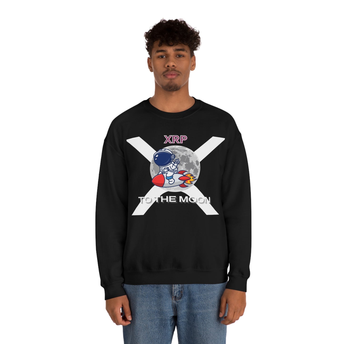 XRP To the Moon (Unisex Crewneck Sweatshirt)