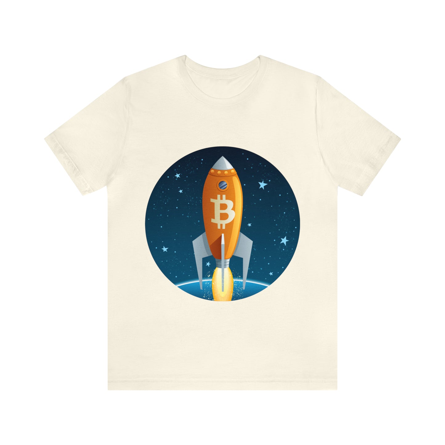 BitCoin Rocket Unisex Short Sleeve