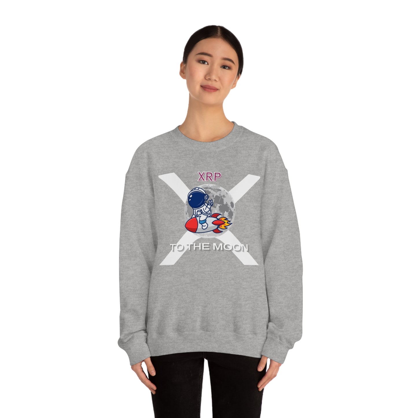 XRP To the Moon (Unisex Crewneck Sweatshirt)