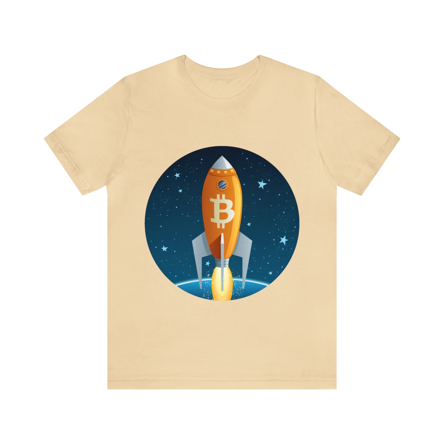 BitCoin Rocket Unisex Short Sleeve