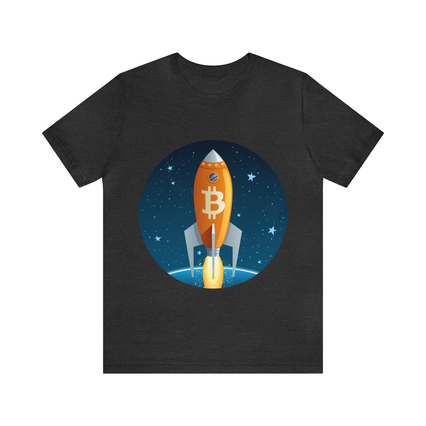 BitCoin Rocket Unisex Short Sleeve