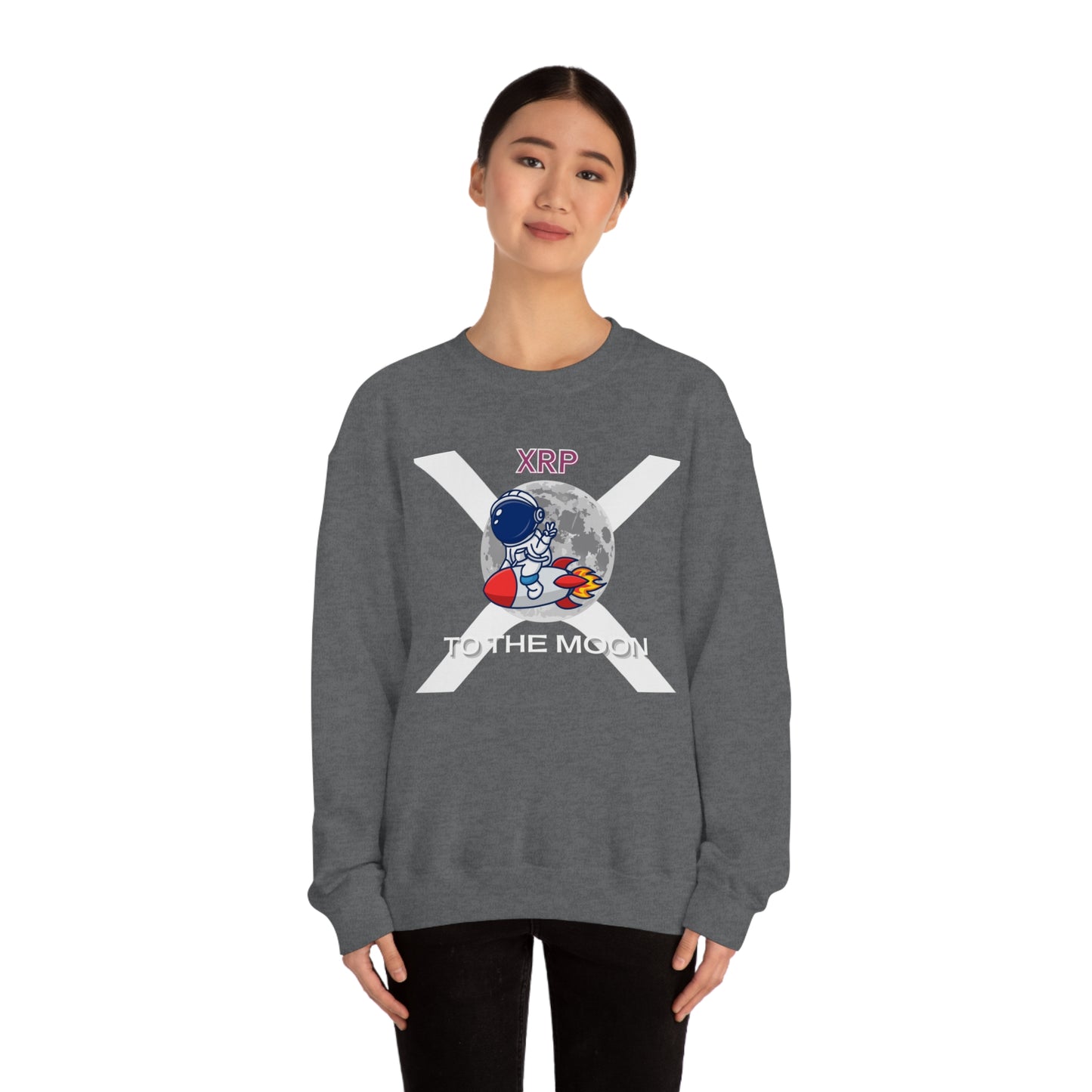 XRP To the Moon (Unisex Crewneck Sweatshirt)